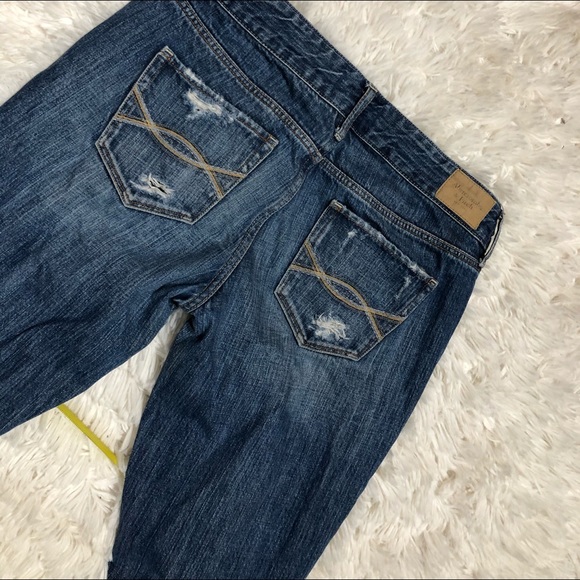 Abercrombie & Fitch factory distressed jeans 6 soo cute! Fit like a glove on you - Picture 4 of 15